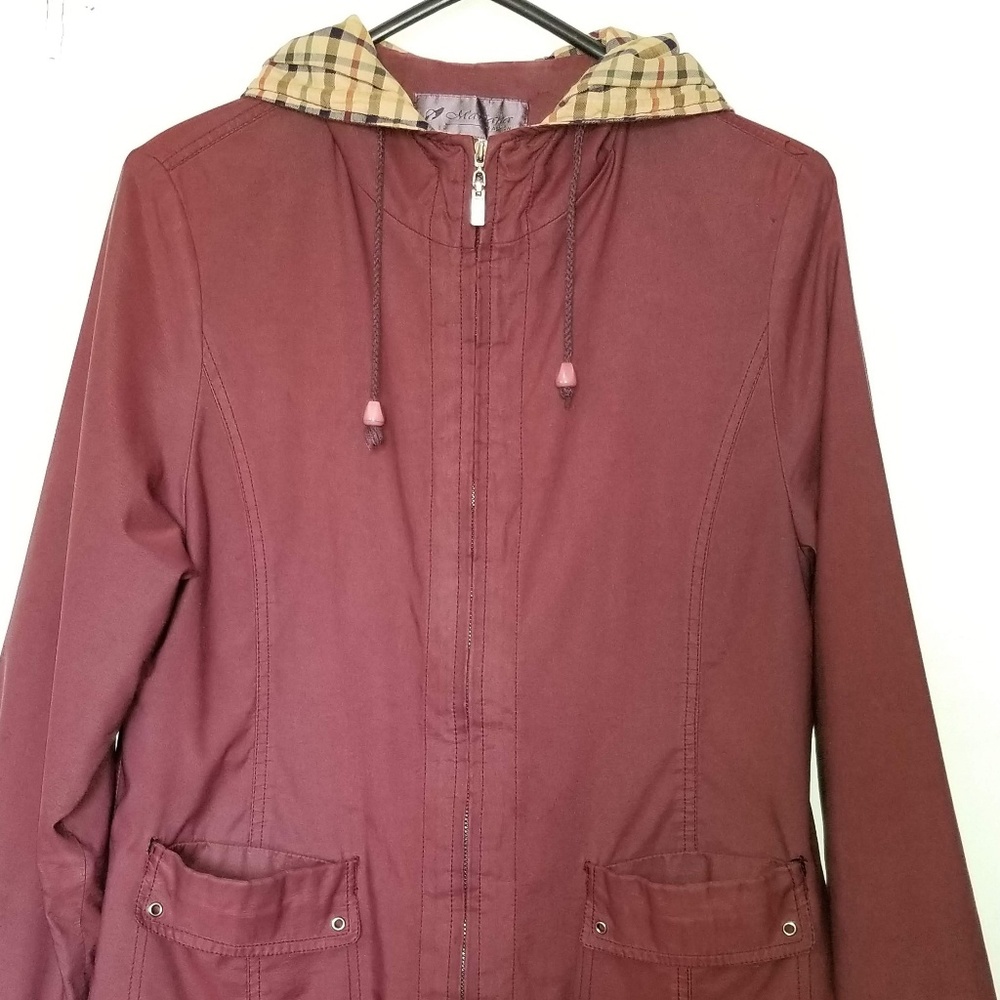 Burgundy Windbreaker/Jacket